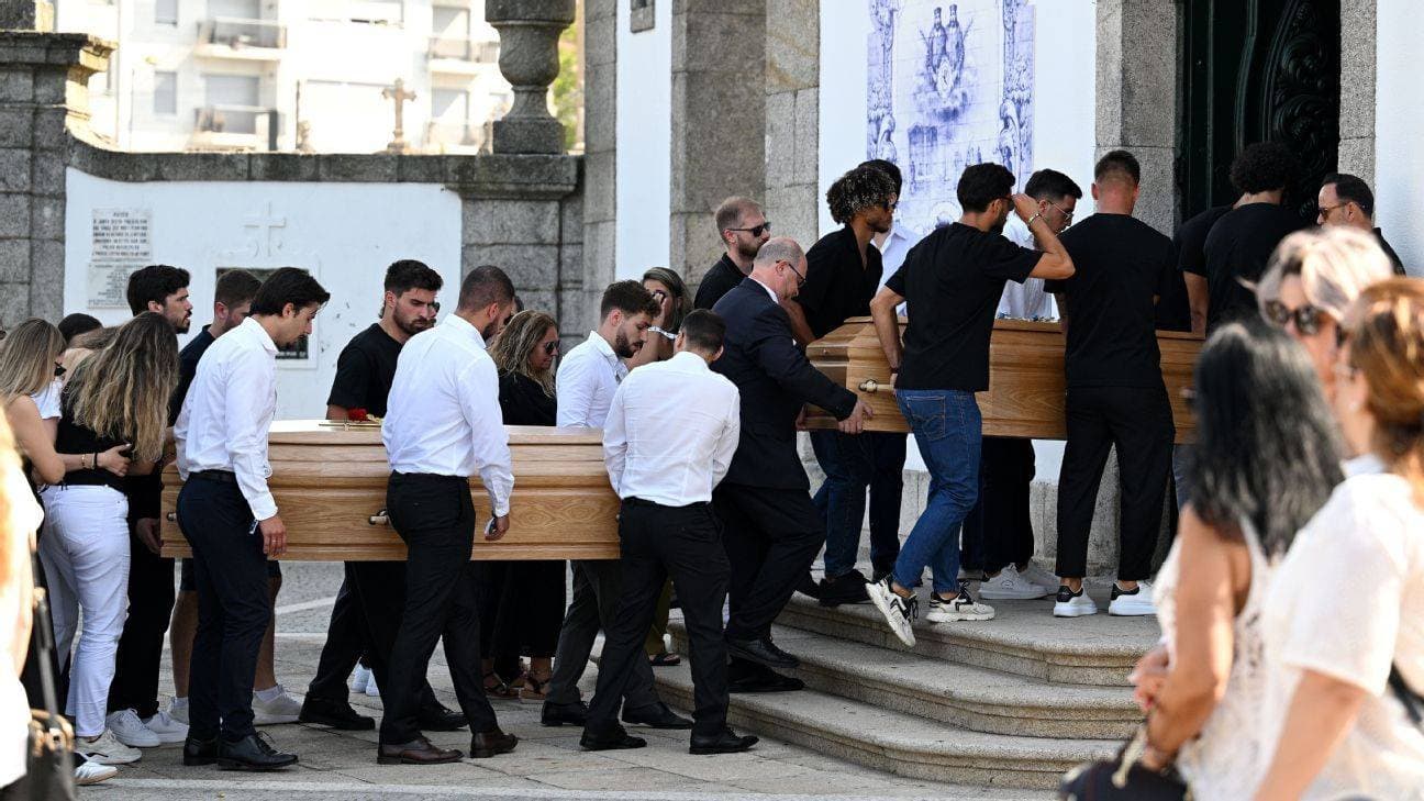 Diogo Jota funeral: Liverpool players and family pay respects